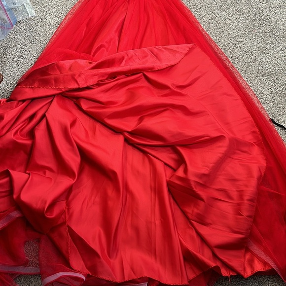 Woness red formal maxi dress size 40/small - Picture 9 of 12